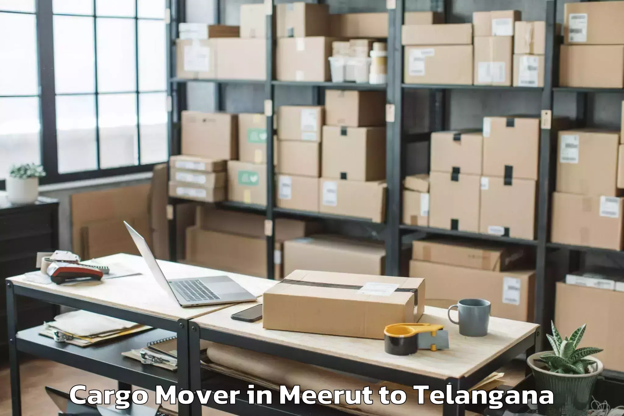 Reliable Meerut to Manneguda Cargo Mover